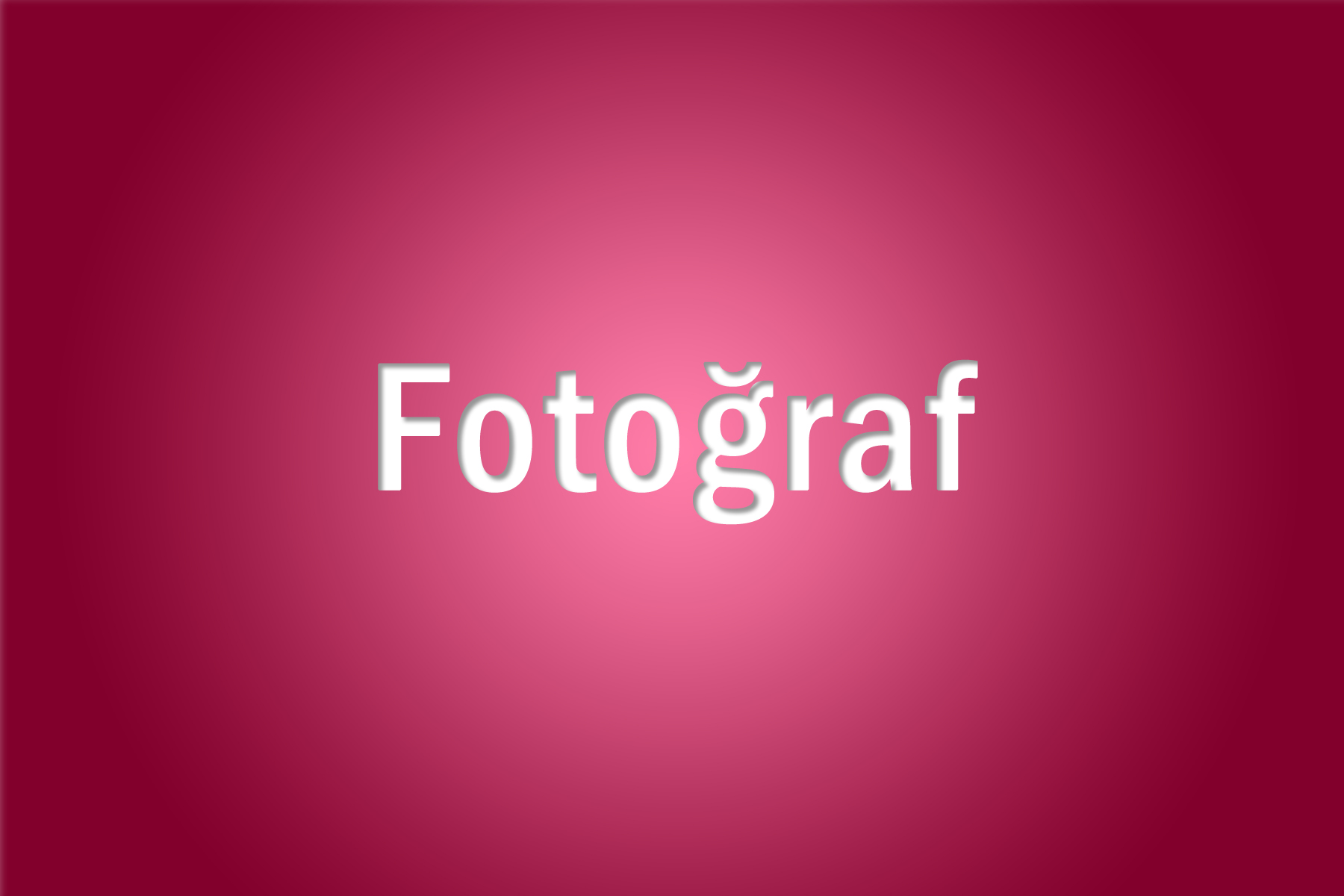 1 -  Fotoğraf Çekim Hizmeti